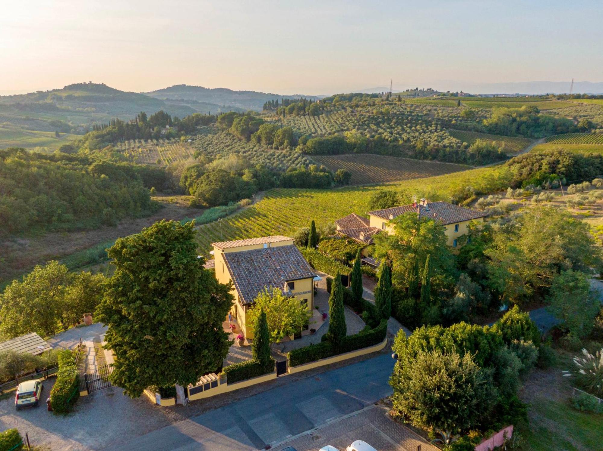 Podere Vergianoni Con Piscina E Vista Mozzafiato Tavarnelle Val di Pesa Eksteriør bilde