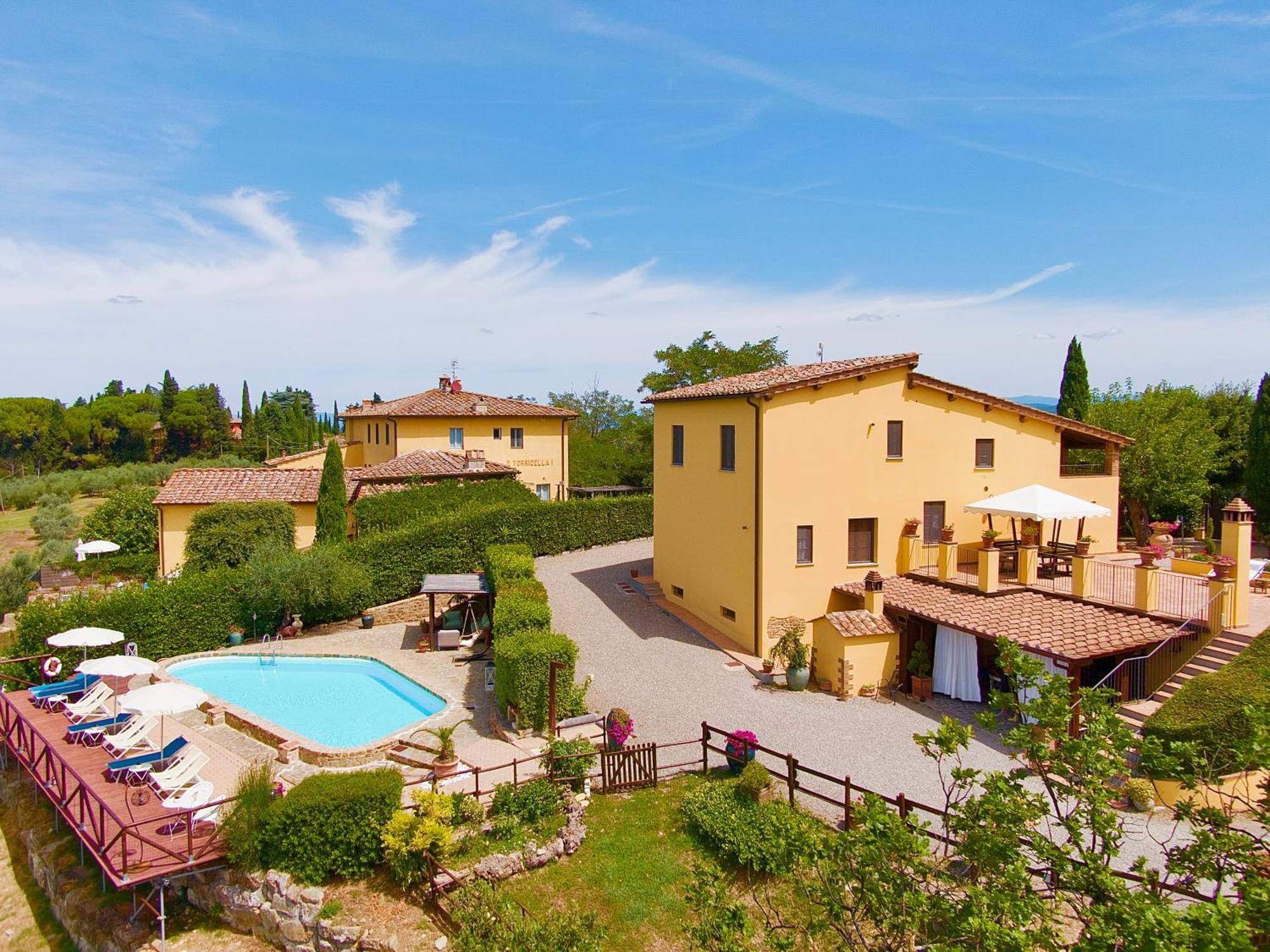 Podere Vergianoni Con Piscina E Vista Mozzafiato Tavarnelle Val di Pesa Eksteriør bilde
