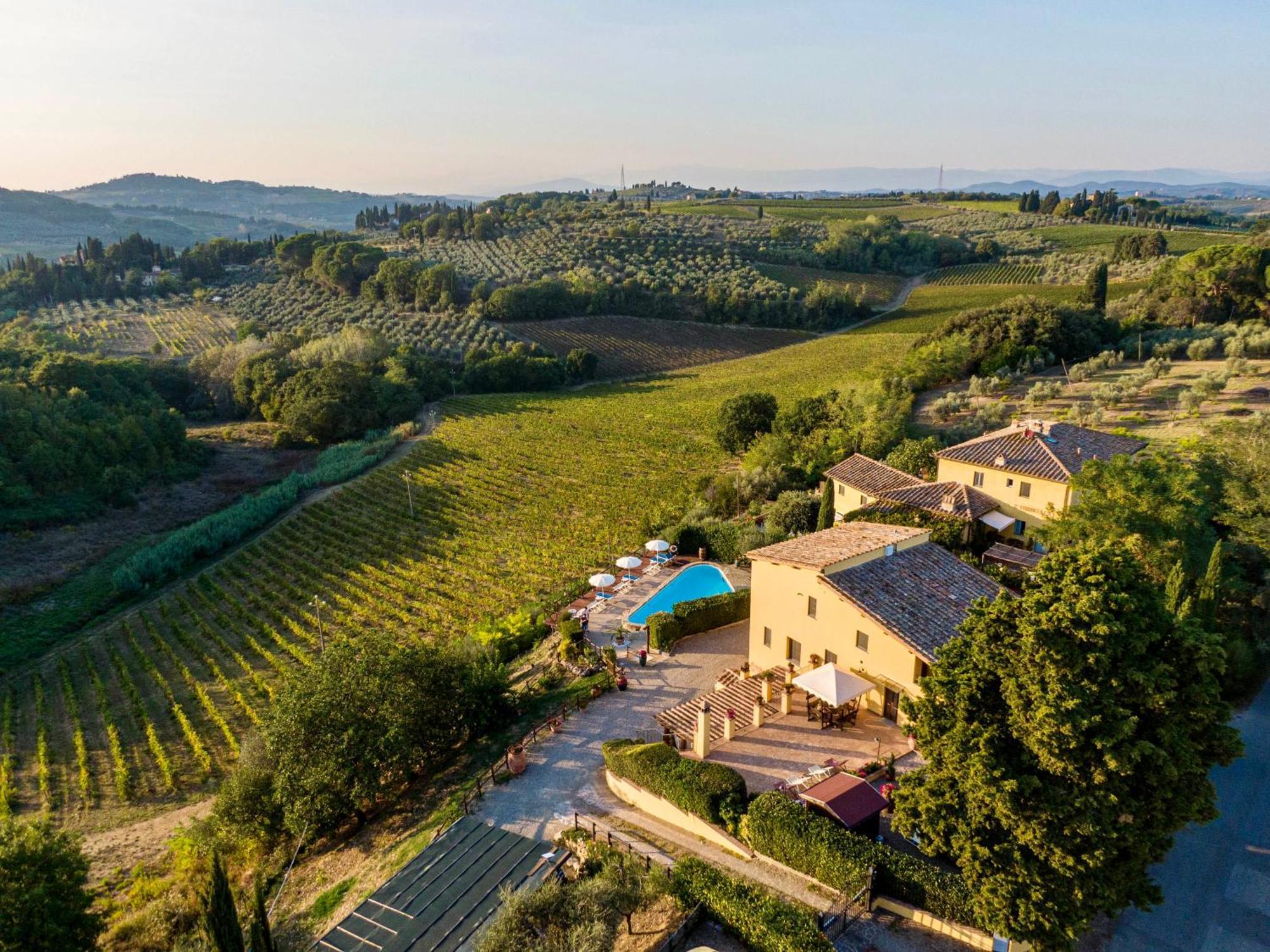 Podere Vergianoni Con Piscina E Vista Mozzafiato Tavarnelle Val di Pesa Eksteriør bilde
